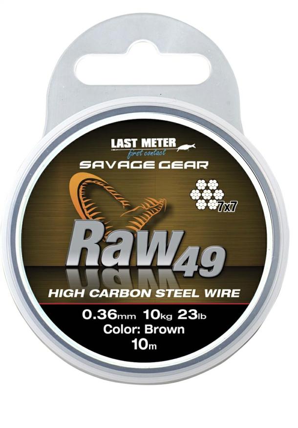 Terminal Tackle |  Raw49 High Carbon Steel Wire – 10m Uncoated Brown Sea Fishing Terminal Tackle